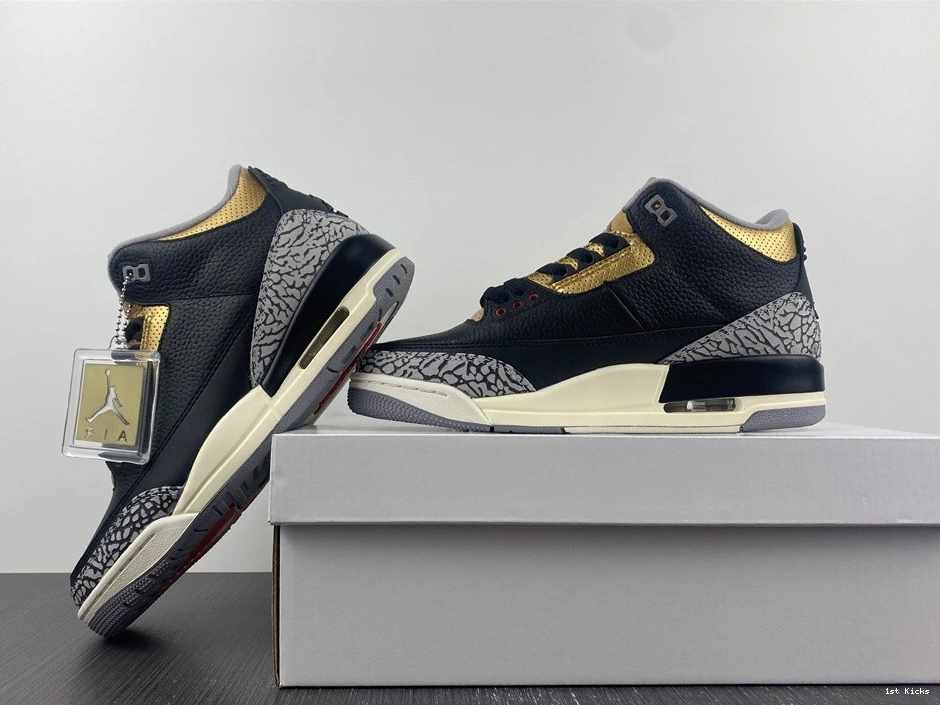 WMNS CK9246-067 Jordan Air Gold 3 Black 0209